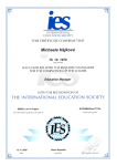 IES certifikát